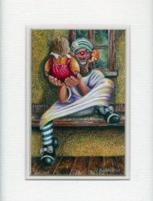 125 Sienna with the Clown by Liliane Balthazar in Opaque Watercolour