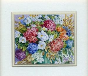 3 Celebration Bouquet by Valerie Christie in Watercolour and White