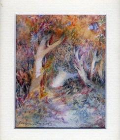 42 Autumn Leaves by Charmian Kennealy in Mixed Media