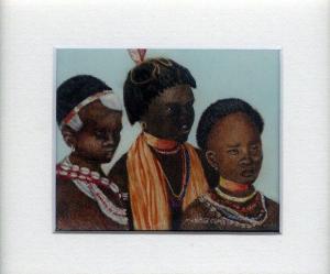 54 Ethiopian Beauties by Meg Edgecombe in Watercolour on Polymin